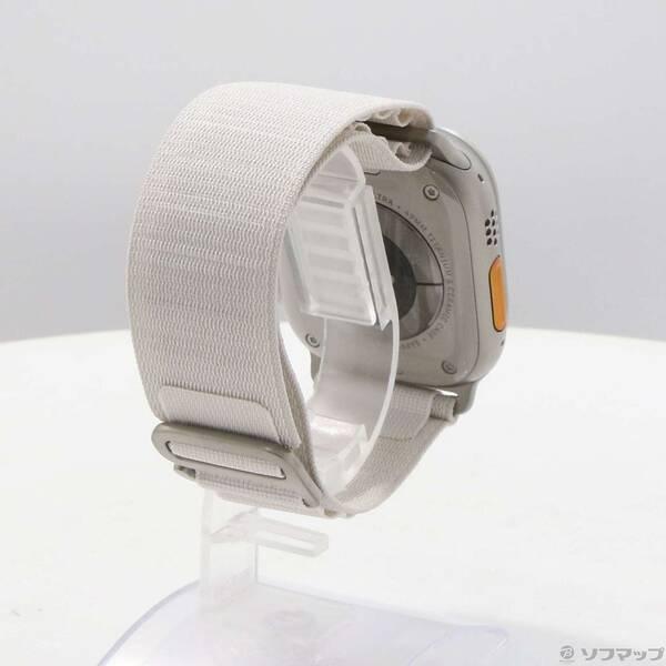 〔中古〕Apple(アップル) Apple Watch Ultra GPS + Cellular 49mm チタニウムケース スターライトアルパインループ〔348-ud〕 |  | 02