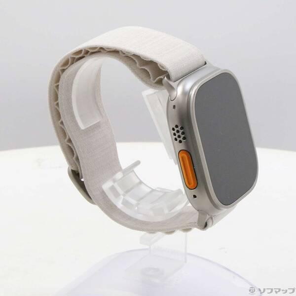 〔中古〕Apple(アップル) Apple Watch Ultra GPS + Cellular 49mm チタニウムケース スターライトアルパインループ〔348-ud〕 |  | 03