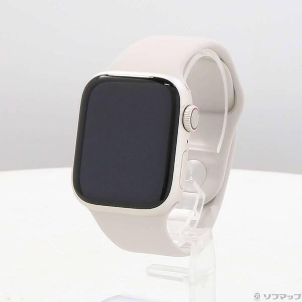 〔中古〕Apple(アップル) Apple Watch Series 9 GPS + Cellular 41mm スターライトアルミニウムケース スターライトスポーツバンド〔352-ud〕 | 