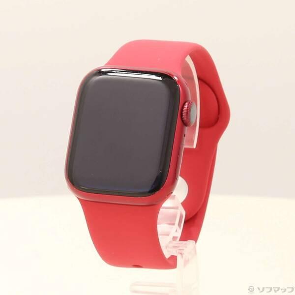 〔中古〕Apple(アップル) Apple Watch Series 7 GPS 41mm (PRODUCT)REDアルミニウムケース (PRODUCT)REDスポーツバンド〔262-ud〕 | 