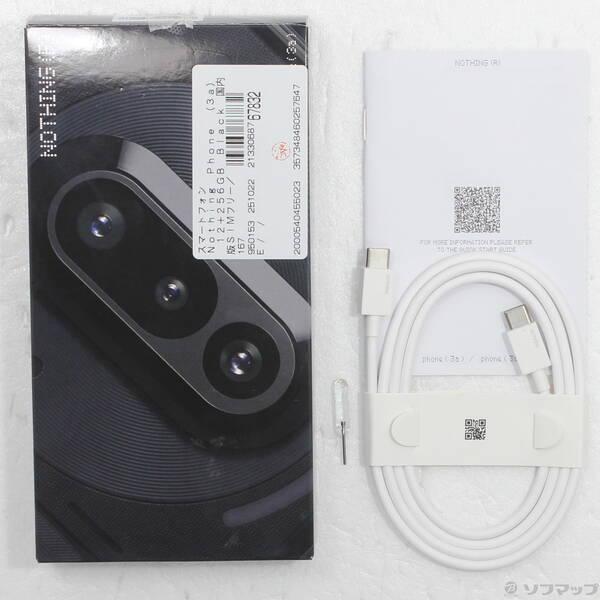 中古〕Nothing Nothing Phone (3a) 256GB ブラック A059 SIMフリー