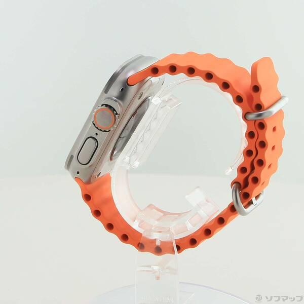 〔中古〕Apple(アップル) Apple Watch Ultra 2 GPS + Cellular 49mm チタニウムケース オレンジオーシャンバンド〔295-ud〕 |  | 01