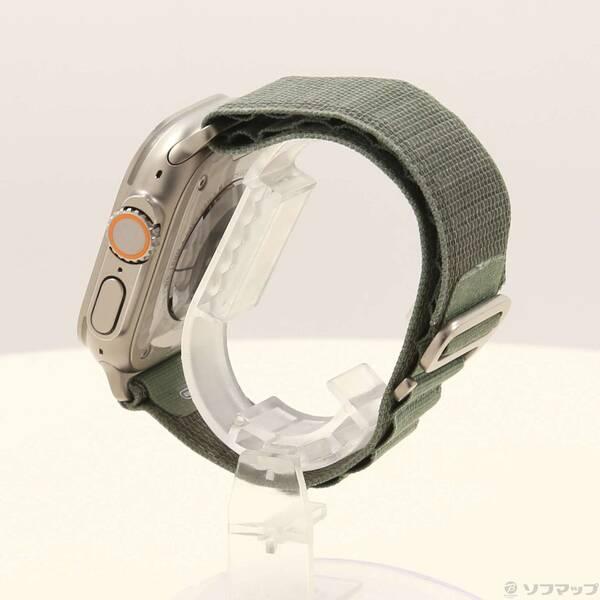 〔中古〕Apple(アップル) Apple Watch Ultra GPS + Cellular 49mm チタニウムケース グリーンアルパインループ〔377-ud〕 |  | 01