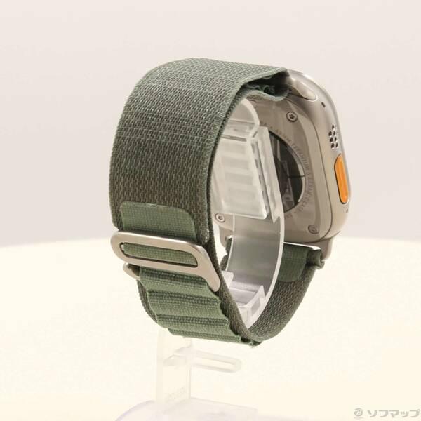 〔中古〕Apple(アップル) Apple Watch Ultra GPS + Cellular 49mm チタニウムケース グリーンアルパインループ〔377-ud〕 |  | 02