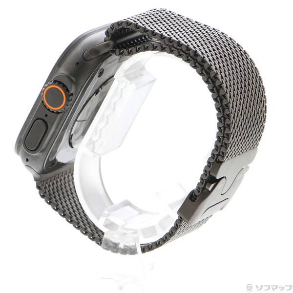 〔中古〕Apple(アップル) Apple Watch Ultra 3 GPS + Cellular 49mm ブラックチタニウムケース ブラックチタニウムミラネーゼループ〔377-ud〕 |  | 01