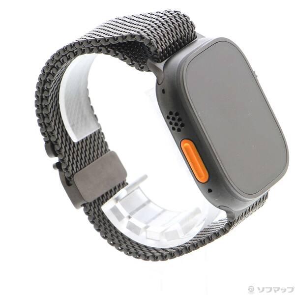 〔中古〕Apple(アップル) Apple Watch Ultra 3 GPS + Cellular 49mm ブラックチタニウムケース ブラックチタニウムミラネーゼループ〔377-ud〕 |  | 03
