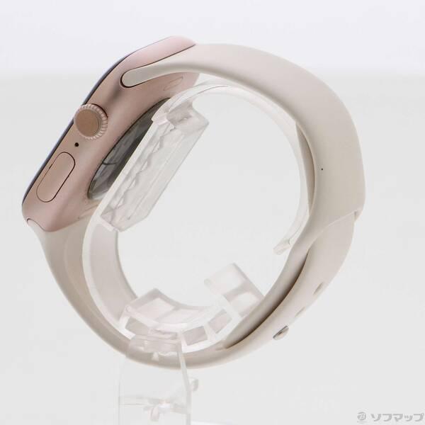 〔中古〕Apple(アップル) Apple Watch Series 10 GPS 46mm ローズゴールドアルミニウムケース ライトブラッシュスポーツバンド〔297-ud〕 |  | 01