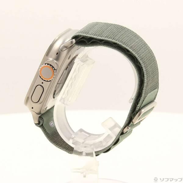 〔中古〕Apple(アップル) Apple Watch Ultra GPS + Cellular 49mm チタニウムケース グリーンアルパインループ〔349-ud〕 |  | 01