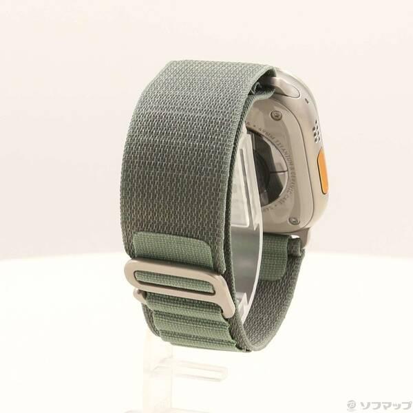 〔中古〕Apple(アップル) Apple Watch Ultra GPS + Cellular 49mm チタニウムケース グリーンアルパインループ〔349-ud〕 |  | 02