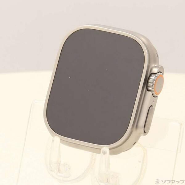 〔中古〕Apple(アップル) Apple Watch Ultra GPS + Cellular 49mm チタニウムケース グリーンアルパインループ〔344-ud〕 | 
