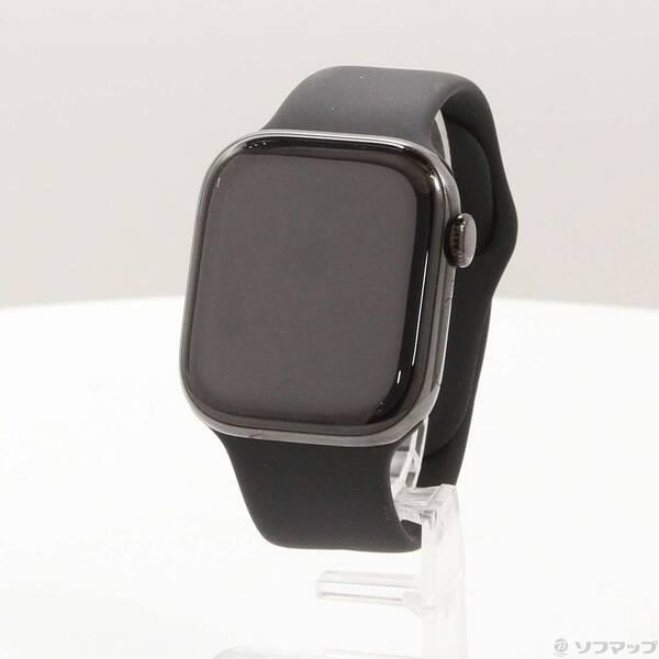 〔中古〕Apple(アップル) Apple Watch Series 10 GPS + Cellular 42mm スレートチタニウムケース ブラックスポーツバンド〔377-ud〕 | 