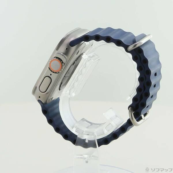 〔中古〕Apple(アップル) Apple Watch Ultra 2 GPS + Cellular 49mm チタニウムケース ブルーオーシャンバンド〔371-ud〕 |  | 01