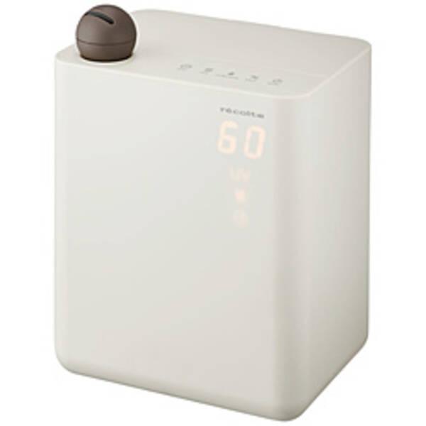 〔中古〕ウィナーズ 〔展示品〕 UVハイブリッド式加湿器 recolte（レコルト） ナチュラルホワイト RHF-1W ［ハイブリッド（加熱＋超音波）式］〔198-ud〕 | 