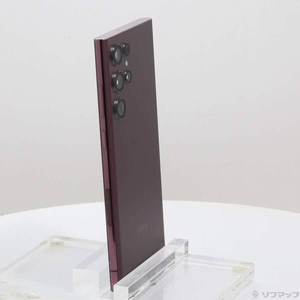 中古〕SAMSUNG(サムスン) Galaxy S22 Ultra 256GB バーガンディ SC-52C