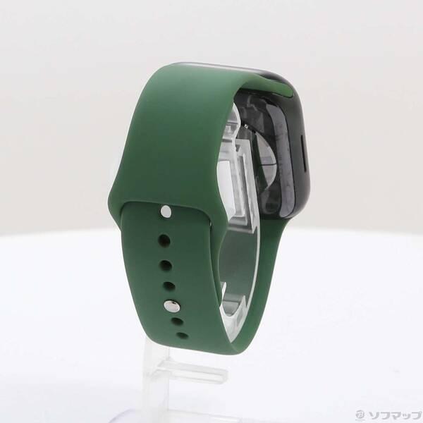 〔中古〕Apple(アップル) Apple Watch Series 7 GPS + Cellular 45mm グリーンアルミニウムケース クローバースポーツバンド〔196-ud〕 |  | 02