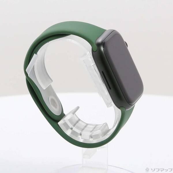 〔中古〕Apple(アップル) Apple Watch Series 7 GPS + Cellular 45mm グリーンアルミニウムケース クローバースポーツバンド〔196-ud〕 |  | 03