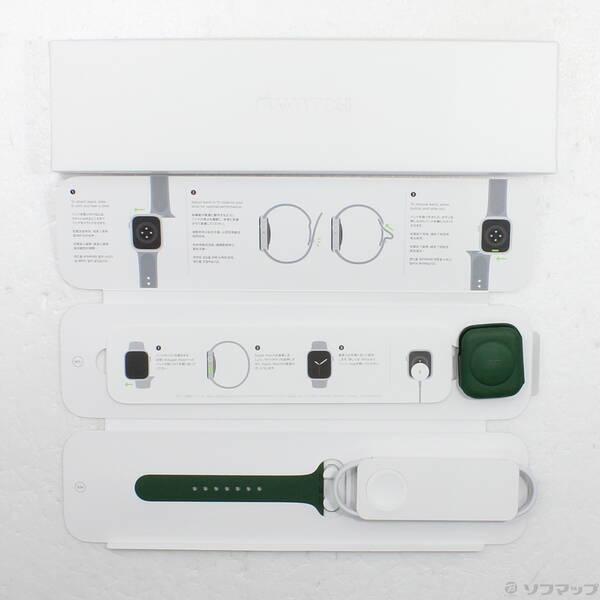 〔中古〕Apple(アップル) Apple Watch Series 7 GPS + Cellular 45mm グリーンアルミニウムケース クローバースポーツバンド〔196-ud〕 |  | 04