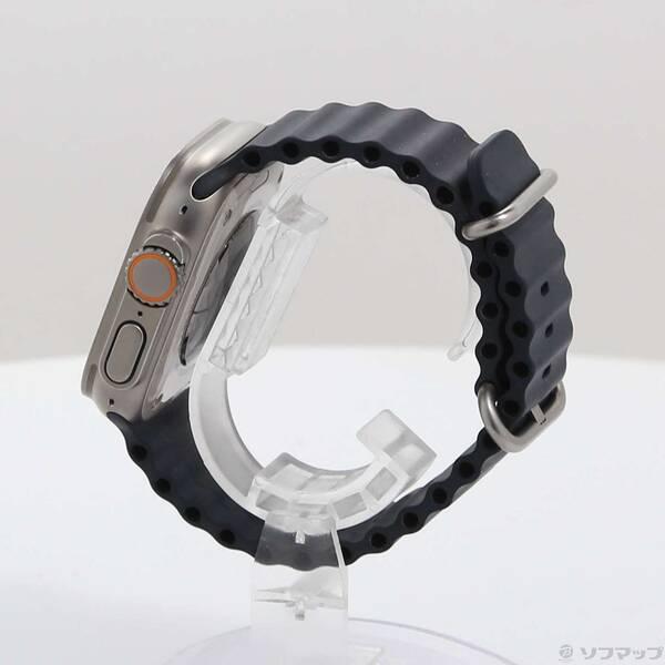 〔中古〕Apple(アップル) Apple Watch Ultra GPS + Cellular 49mm チタニウムケース ミッドナイトオーシャンバンド〔196-ud〕 |  | 01