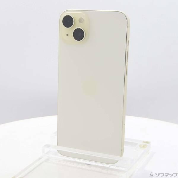 〔中古〕Apple(アップル) iPhone15 Plus 128GB イエロー MU0A3J／A SIMフリー〔198-ud〕 | 