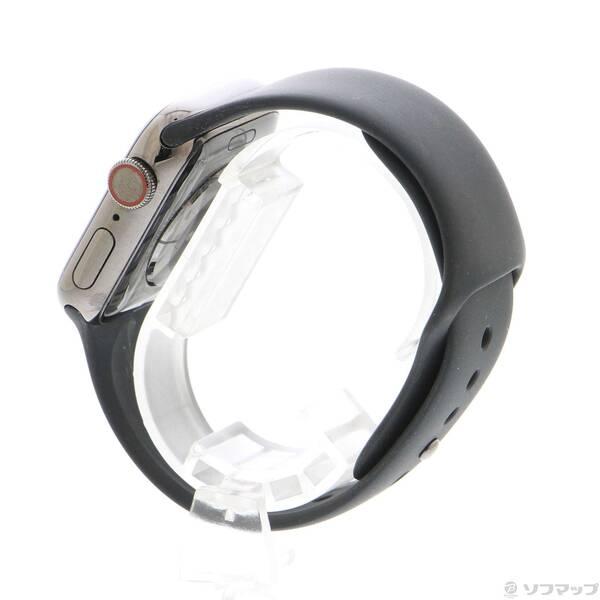〔中古〕Apple(アップル) Apple Watch Series 6 GPS + Cellular 40mm グラファイトステンレススチールケース ブラックスポーツバンド〔276-ud〕 |  | 01