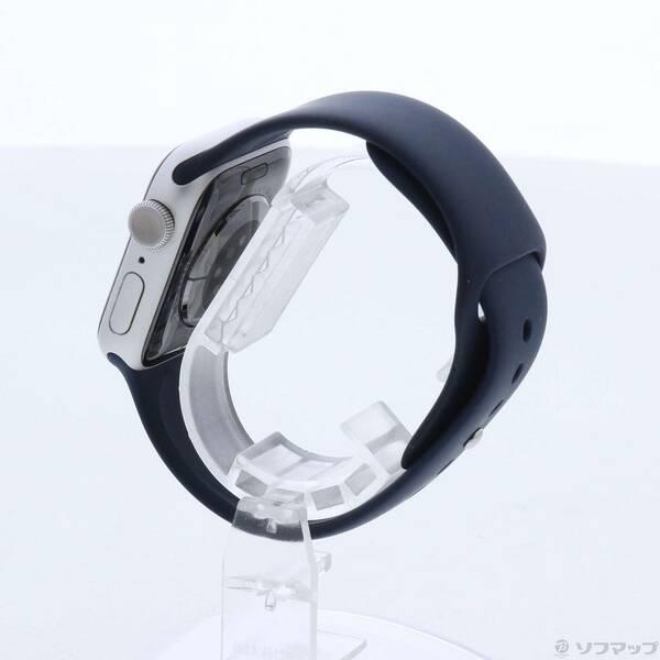 〔中古〕Apple(アップル) Apple Watch Series 6 GPS 40mm シルバーアルミニウムケース ディープネイビースポーツバンド〔352-ud〕 |  | 01