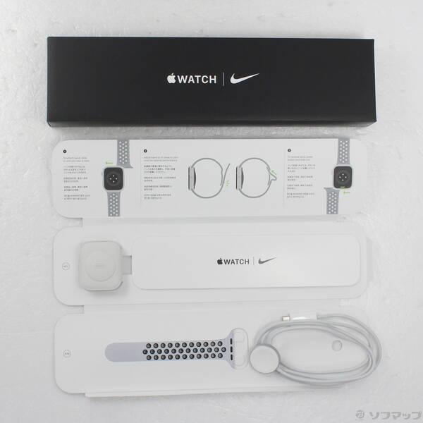 〔中古〕Apple(アップル) Apple Watch Series 7 Nike GPS 45mm スターライトアルミニウムケース ピュアプラチナム／ブラックNikeスポーツバンド〔368-ud〕 |  | 04
