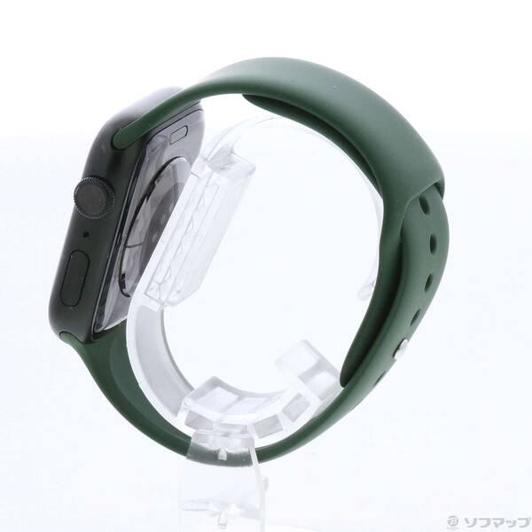 〔中古〕Apple(アップル) Apple Watch Series 7 GPS 45mm グリーンアルミニウムケース クローバースポーツバンド〔348-ud〕 |  | 01