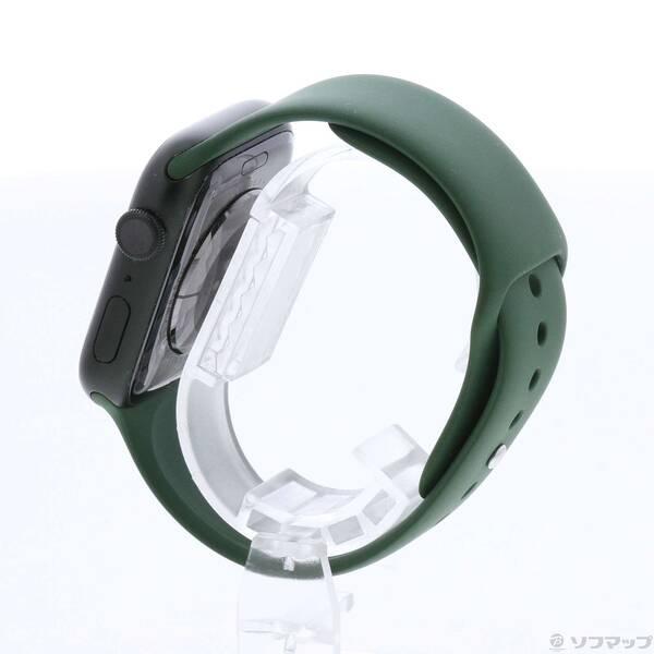 〔中古〕Apple(アップル) Apple Watch Series 7 GPS 45mm グリーンアルミニウムケース クローバースポーツバンド〔349-ud〕 |  | 01