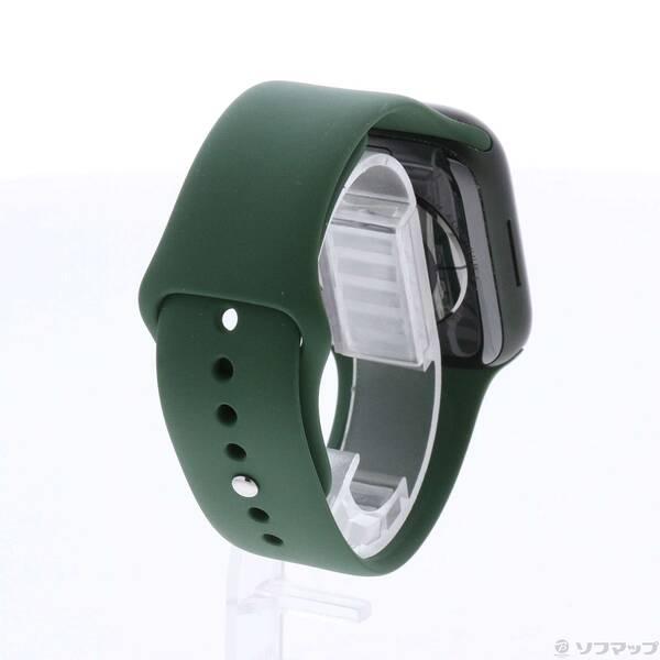 〔中古〕Apple(アップル) Apple Watch Series 7 GPS 45mm グリーンアルミニウムケース クローバースポーツバンド〔349-ud〕 |  | 02