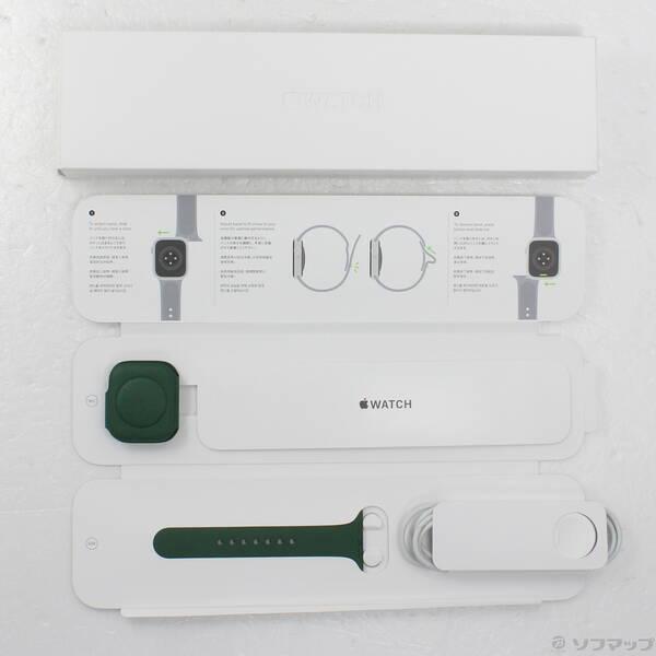 〔中古〕Apple(アップル) Apple Watch Series 7 GPS 45mm グリーンアルミニウムケース クローバースポーツバンド〔349-ud〕 |  | 04