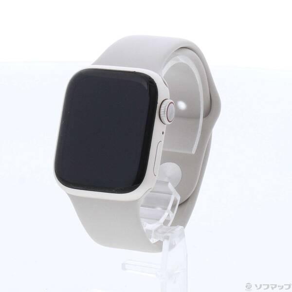 〔中古〕Apple(アップル) Apple Watch Series 9 GPS + Cellular 41mm スターライトアルミニウムケース スターライトスポーツバンド〔262-ud〕 | 