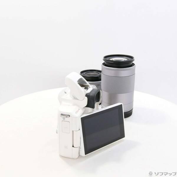 〔中古〕Canon(キヤノン) EOS Kiss M ホワイト ダブルズームキット〔258-ud〕 |  | 01