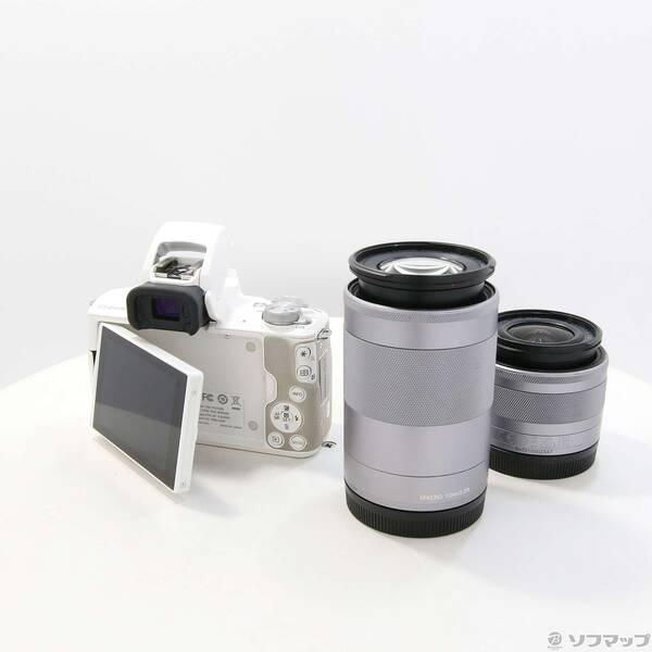 〔中古〕Canon(キヤノン) EOS Kiss M ホワイト ダブルズームキット〔258-ud〕 |  | 02