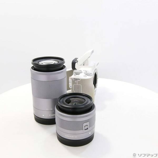 〔中古〕Canon(キヤノン) EOS Kiss M ホワイト ダブルズームキット〔258-ud〕 |  | 03