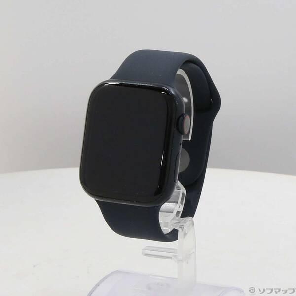 〔中古〕Apple(アップル) Apple Watch Series 8 GPS + Cellular 45mm ミッドナイトアルミニウムケース ミッドナイトスポーツバンド〔262-ud〕 | 