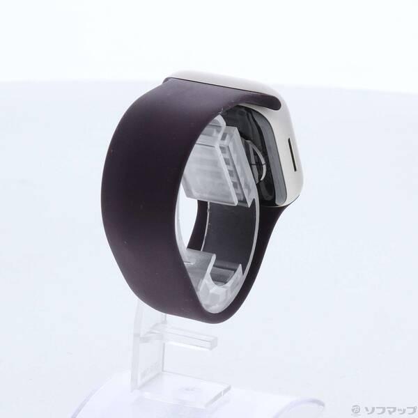 〔中古〕Apple(アップル) Apple Watch Series 7 GPS 41mm スターライトアルミニウムケース ダークチェリーソロループ〔198-ud〕 |  | 02
