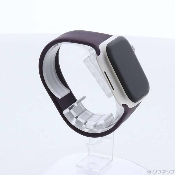 〔中古〕Apple(アップル) Apple Watch Series 7 GPS 41mm スターライトアルミニウムケース ダークチェリーソロループ〔198-ud〕 |  | 03