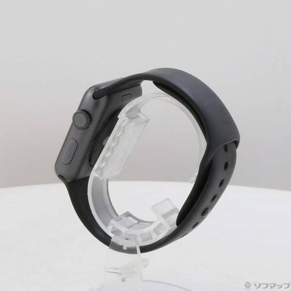 〔中古〕Apple(アップル) Apple Watch Series 3 GPS 42mm スペースグレイアルミニウムケース ブラックスポーツバンド〔247-ud〕 |  | 01