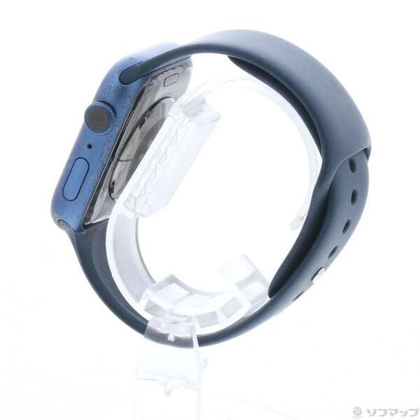 〔中古〕Apple(アップル) Apple Watch Series 7 GPS 45mm ブルーアルミニウムケース アビスブルースポーツバンド〔258-ud〕 |  | 01