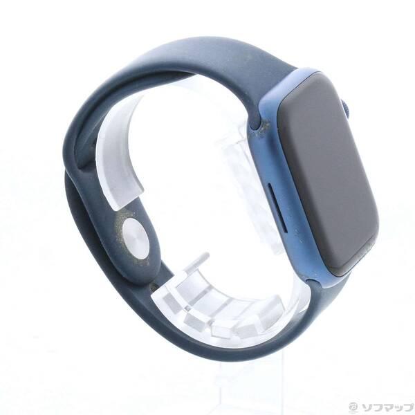 〔中古〕Apple(アップル) Apple Watch Series 7 GPS 45mm ブルーアルミニウムケース アビスブルースポーツバンド〔258-ud〕 |  | 03