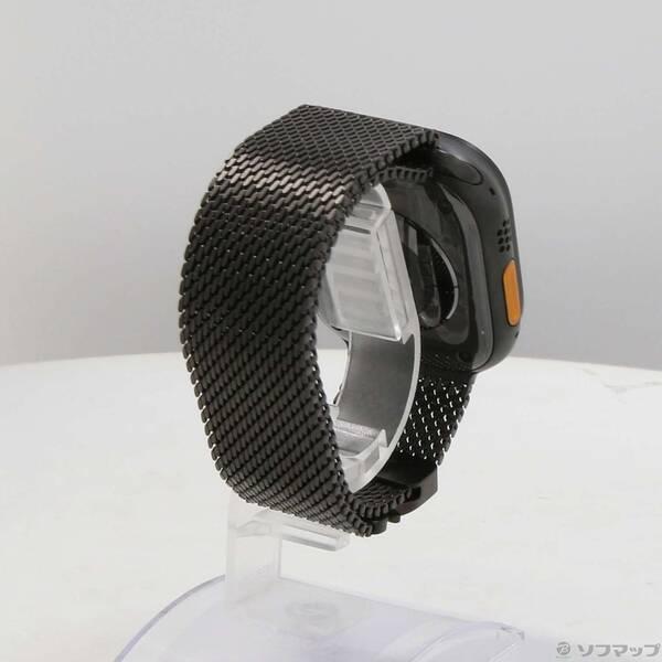 〔中古〕Apple(アップル) Apple Watch Ultra 3 GPS + Cellular 49mm ブラックチタニウムケース ブラックチタニウムミラネーゼループ〔262-ud〕 |  | 02