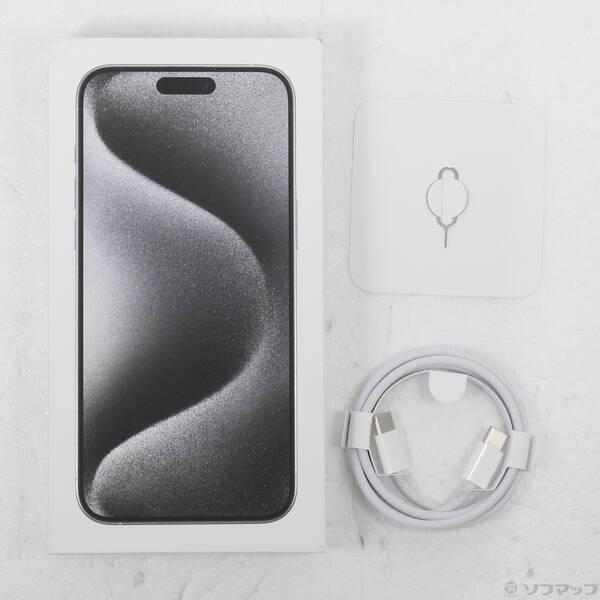 〔中古〕Apple(アップル) iPhone15 Pro Max 256GB ホワイトチタニウム MU6Q3J／A SIMフリー〔269-ud〕 |  | 04