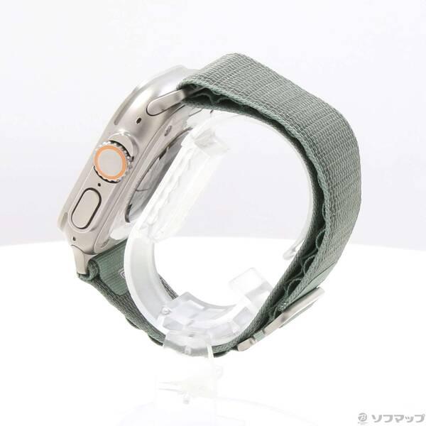 〔中古〕Apple(アップル) Apple Watch Ultra GPS + Cellular 49mm チタニウムケース グリーンアルパインループ〔344-ud〕 |  | 01