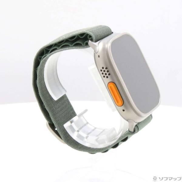 〔中古〕Apple(アップル) Apple Watch Ultra GPS + Cellular 49mm チタニウムケース グリーンアルパインループ〔344-ud〕 |  | 03