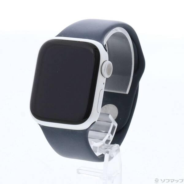 〔中古〕Apple(アップル) Apple Watch Series 9 GPS 41mm シルバーアルミニウムケース ストームブルースポーツバンド〔344-ud〕 | 