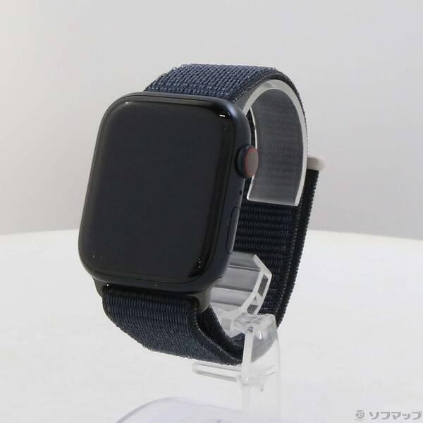 〔中古〕Apple(アップル) 〔展示品〕 Apple Watch Series 9 GPS + Cellular 45mm ミッドナイトアルミニウムケース ミッドナイトスポーツループ〔352-ud〕 | 