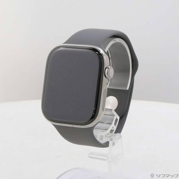 〔中古〕Apple(アップル) 〔展示品〕 Apple Watch Series 10 GPS + Cellular 46mm ナチュラルチタニウムケース ストーングレイスポーツバンド〔198-ud〕 | 