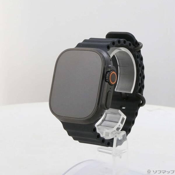 〔中古〕Apple(アップル) 〔展示品〕 Apple Watch Ultra 2 GPS + Cellular 49mm ブラックチタニウムケース ブラックオーシャンバンド〔276-ud〕 | 