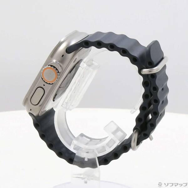 〔中古〕Apple(アップル) Apple Watch Ultra GPS + Cellular 49mm チタニウムケース ミッドナイトオーシャンバンド〔349-ud〕 |  | 01