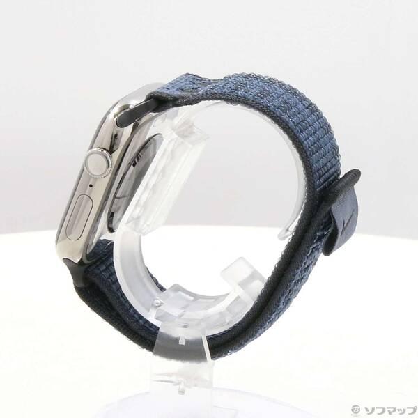 〔中古〕Apple(アップル) Apple Watch Series 10 GPS + Cellular 46mm ナチュラルチタニウムケース ブラック／ブルーNikeスポーツループ〔344-ud〕 |  | 01